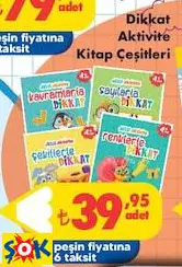 Dikkat Aktivite Kitap Çeşitleri