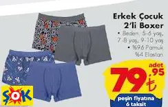 Erkek Çocuk Boxer 2'Li