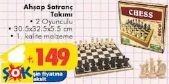 Gokidy Ahşap Satranç Takımı