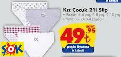 Kız Çocuk 2'Li Slip