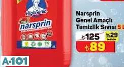 Highgenic Narsprin Genel Amaçlı Temizlik Sıvısı 5 L