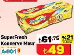 Superfresh Konserve Mısır 3X200 G