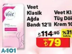 Veet Klasik Ağda Bandı 12'Li