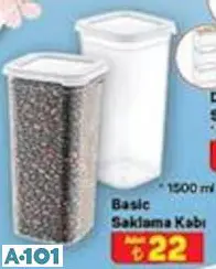 Basic Saklama Kabı 1500 Ml