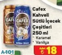 Cafex Kahveli Sütlü İçecek 250 Ml Çeşitleri