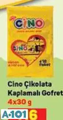 Cino Çikolata Kaplamalı Gofret 4X30 G