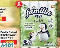 Familia Natural 3 Katlı Tuvalet Kağıdı 40'Lı