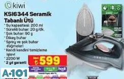 Kiwi KSI6344 Seramik Tabanlı Ütü