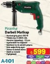 Piranha Darbeli Matkap 550 W