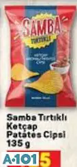 Samba Tırtıklı Ketçap Patates Cipsi 135 G