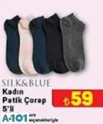 Silk&Blue Kadın Pratik Çorap 5'Li