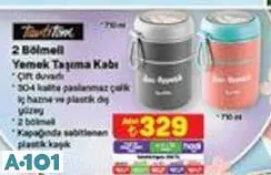 Tantitoni 2 Bölmeli Yemek Taşıma Kabı 270 Ml