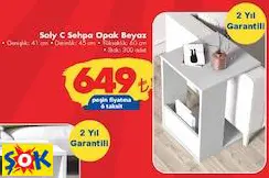 Ruum Store Saly C Sehpa Opak Beyaz