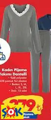 Kadın Pijama Takımı Dantelli