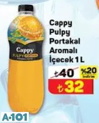 Cappy Pulpy Portakal Aromalı İçecek 1 L