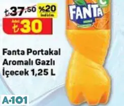 Fanta Portakal Aromalı Gazlı İçecek 1,25 L