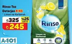 Rinso Toz Deterjan 8 Kg Limon Ve Karbonat