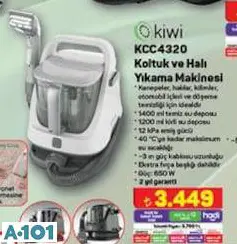 Kiwi KCC4320 Koltuk Ve Halı Yıkama Makinesi