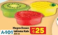 Meyve Desen Saklama Kabı 800 Ml