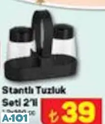 Stantlı Tuzluk Seti 2'Li