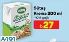 Sütaş Krema 200 Ml