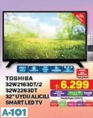 Toshiba 32W2163DT/2 32W2263DT 32 İnç Uydu Alıcılı Smart Led Tv Akıllı Televizyon