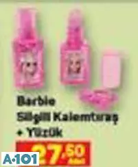 Barbie Silgili Kalemtıraş+Yüzük