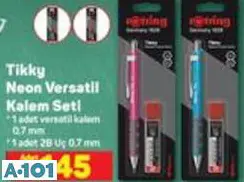 Rotring Tikky Neon Versatil Kalem Seti