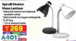 Spiralli Modern Masa Lambası