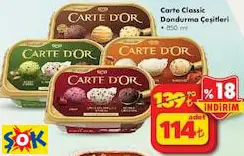 Carte Classic Dondurma Çeşitleri 850 Ml