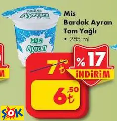 Mis Bardak Ayran Tam Yağlı 285 Ml