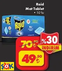 Raid Mat Tablet 10'Lu