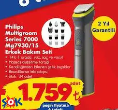 Philips Multigroom Series 7000 Mg7930/15 Erkek Bakım Seti