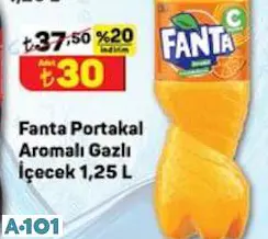 Fanta Portakal Aromalı Gazlı İçeçek 1,25 I