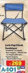 Çelik Plaj/Piknik Sandalyesi