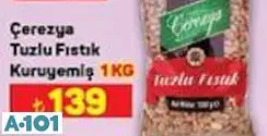 Çerezya Tuzlu Fıstık Kuruyemiş 1 Kg