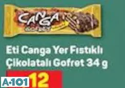 Eti Canga Yer Fıstıklı Çikolatalı Gofret 34 G