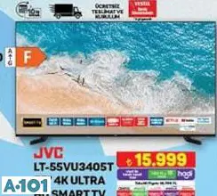 JVC LT-55VU3405T 55 İnç 4 K Ultra HD Smart Tv Akıllı Televizyon