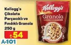 Kellogg's Çikolata Parçacıklı Ve Fındıklı Granola 250 G