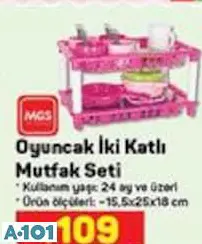 Mgs Oyuncak İki Katlı Mutfak Seti