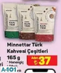 Minnettar Türk Kahvesi Çeşitleri 165 G