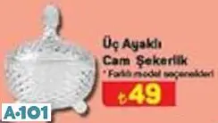 Üç Ayaklı Cam Şekerlik