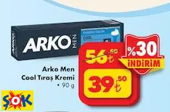 Arko Men Cool Tıraş Kremi 90 G