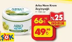 Arko Nem Krem Zeytinyağlı 150 Ml