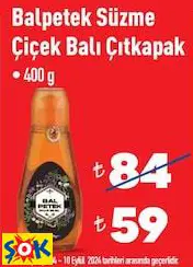 Balpetek Süzme Çiçek Balı Çıtkapak 400 G