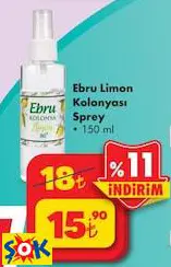 Ebru Limon Kolonyası Sprey 150 Ml