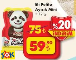 Eti Petito Ayıcık Mini 72 G