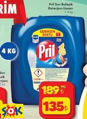 Pril Sıvı Bulaşık Deterjanı 4 Kg