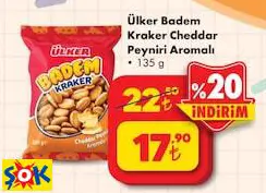 Ülker Badem Kraker Cheddar Peyniri Aromalı 135 G