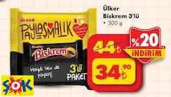 Ülker Biskrem 3'Lü 300 G